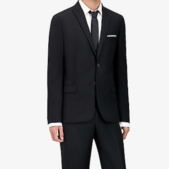 The Kooples Black Modern Fitted Suit